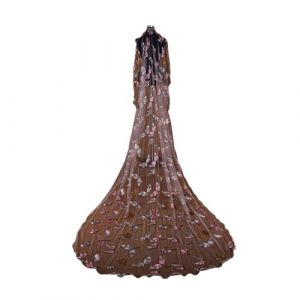 Voile de mariée, Voile de mariée en dentelle à paillettes 300 cm, magnifique voile de mariage cathédrale à 1 niveau, longueur au sol, accessoires de mariage for femme (MTMSM, neuf)