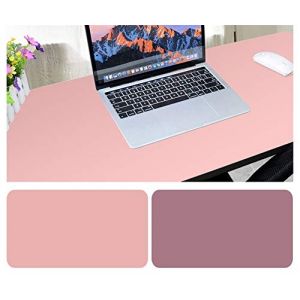 Insun Tapis de Souris Bureau en Cuir Synth&eacute;tique Imperm&eacute;able Ultra Mince Anti d&eacute;rapant Tapis de Bureau avec Double C&ocirc;t&eacute; pour Les Jeux et sous-Main Bureau Rose Violet 50x20cm (3STH. EU, neuf)