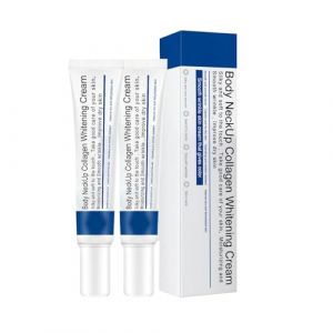 Cr&egrave;me Pour le Cou au Collag&egrave;ne Hydrolis&eacute;, La Cr&egrave;me Raffermissante Intensive Pour le Cou et le Double Menton Tonifie et Raffermit la Peau Affaiss&eacute;e, Anti-vieillissement, 20g*2Pcs jingshuang-4 (LGH-EU, neuf)