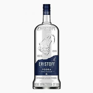 ERISTOFF Vodka Premium, 37,5 % Vol, 200cL / 2L, Filtrée au Charbon, Spirit Vodka Triple Distillée (GOURMET EN CASA TCM, neuf)