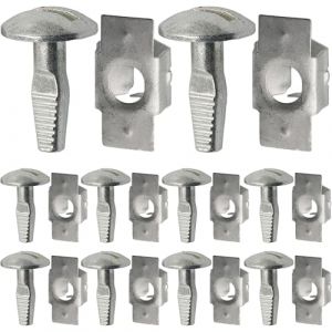 10 Paires Cache Sous Moteur, Clips de fixation en alliage d'aluminium pour Attaches de sous-Plateau Moteur de Voiture 703016 703018 Remplacement Compatible avec 206 207406 407 806 807 (Haibo CuiUKShop, neuf)