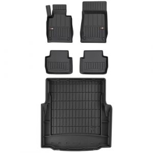 MOTOS Kit de tapis de sol en caoutchouc et tapis de coffre pour BMW Serie 3 E46 1998-2005 Améliorez votre confort de voyage avec tapis antidérapant voiture 3D- Tapis de sol voiture tous temps, protect (MOTOS EU, neuf)