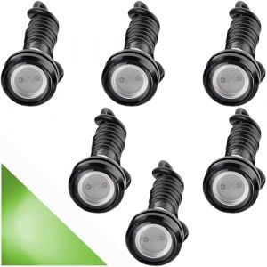 CTRICALVER haute puissance 18mm 9W Eagle Eye LED lumi&egrave;re, voiture moto DRL feux diurnes antibrouillard feu de recul feu de gabarit 12V &eacute;tanche (vert， 6PCS) (CTRICALVER-FR, neuf)