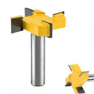 8mm Tige Routeur Bit, Fraise &agrave; raboter, Fraise &agrave; aplatir, Fraise &agrave; plaque, Fraise &agrave; bois pour d&eacute;fonceuse, T Forme Routeur, pour le travail du bois en surface (xingruicheng, neuf)