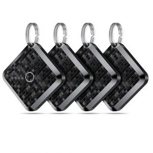 Smart Traceur Tag Key Finder, Lot de 4 Localisateur Intelligent Compatible avec l'application Apple Localiser (iOS Uniquement) Traceur Intelligent pour localiser cl&eacute;s/Portefeuilles/Bagages &Eacute;tanche (Corporate Shop, neuf)