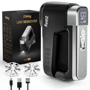 Ziitty Rasoir Anti Bouloche &Eacute;lectrique - Le Mod&egrave;le Phare, Vidage des Peluches &agrave; Une Touche, 8 Lames Efficientes, Lumi&egrave;re LED, 3 Vitesses, Anti Peluche Rechargeable pour Les V&ecirc;tements et Maison (YueMei Chen, neuf)