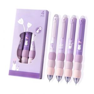 RTRTGS 4 pi&egrave;ces Set de stylo effacables, avec un design mignon de ours, gomme avec encre effa&ccedil;able, stylo kawaii, stylo animaux (RTRTGS, neuf)
