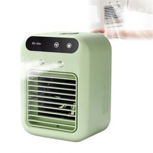 Générique Climatiseur Mobile, 2025 Petit Climatiseur Portable USB Ventilateur Silencieux Refroidisseur D'air, Mini Ventilateur Portable, Air Conditioner Portable Pour Chambre, Bureau, Camping (Vert) (boyanboyan, neuf)