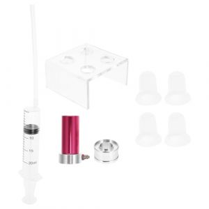Hohopeti Kit Moules &agrave; Rouge &agrave; L&egrave;vres DIY 7 Pi&egrave;ces 4 T&ecirc;tes en Silicone, Support 4 Trous en Aluminium et Anneau D&eacute;moulant &ndash; Outil Cosm&eacute;tique pour Fabrication Maison et Accessoires Maquillage (Ingrid GL, neuf)