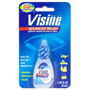 Visine Confort Original Hydratant Anti-Rougeurs Visine Red Eye gouttes yeux bleu de methylene visine yeux rouges Format Voyage 8 mL (The Stuffs You Need, neuf)