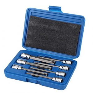 Ensemble de douilles à embout Torx extra-long, ensemble de bits d'entraînement à étoile à douille d'entraînement 7/8 3/8 pouces T25 T30 T40 T45 T50 T55 T60 (zilonou, neuf)
