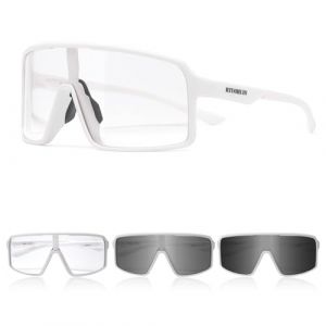Lunette de Cyclisme Photochromique Homme Lunette V&eacute;lo Route TR90 Cadre Lunette VTT Femme Transparente Lunette Cycliste Protection UV400 pour le cyclisme, la course &agrave; pied et les sports de plein air (RTUOHUIN Direct, neuf)