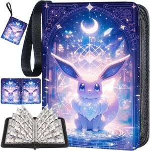 Classeur Carte Capacit&eacute; de 50 Pages de 900 Cartes, Pochette Album Classeur Carte One Piece, Range Porte Cartes Portable &Eacute;tanche, pour Collecter et &Eacute;changer Violet (Scsuper, neuf)