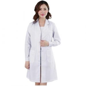 Blouse Blanche Lyc&eacute;e Coton, blouse blanche coll&egrave;ge, BlouseChimie Laboratoire, Homme Femme Manche Longue Chemise de M&eacute;decin M&eacute;dical avec Poche et Bouton pour Chimie &eacute;tudiant Et lyc&eacute;e Industriel &eacute;cole (XszhenJUNQ, neuf)