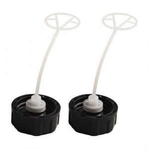 Lot de 2 bouchons de réservoir de carburant en plastique noir de qualité supérieure pour taille-haie et débroussailleuse (diancaodengmaoyi, neuf)