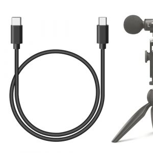 GEEKRIA for Creators Câble micro USB C vers micro USB 50 cm, compatible avec Shure MV7, MV88+, MV5, MV51, MVi, cordon micro (noir) (GeekriaDirectEU, neuf)