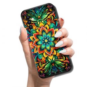 E-Panda Coque Samsung Galaxy A05S Kawaii Drole Fantaisie Motif Dessin Etui Case Premium TPU Ultra Fine Soft Silicone Gel Housse Bumper Cover Protection Complète Incassable Antichoc- Fleur de Mandala (E-Panda, neuf)