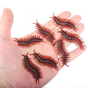 Lot de 30 Fausses araignées réalistes en Plastique pour Halloween pour Enfants et Adultes Décoration de fête (Mille-Pattes) (FeiWen-EU, neuf)
