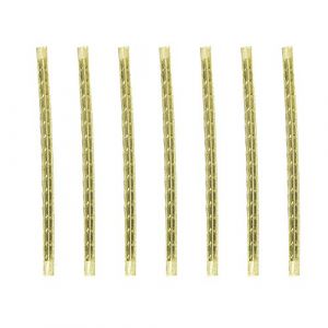 Tomotato 24 Pièces Guitare Fret Fil Ensemble Guitare Électrique Fret Fil 2.7 mm Guitare Laiton Fret Touche Échelle Ligne pour Instrument Accessoires de Guitare (Bvllting, neuf)