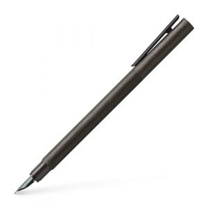 Faber-Castell 146253 - Stylo plume Neo Slim en aluminium, largeur de plume B, gris m&eacute;tallis&eacute; (OMGHC., neuf)