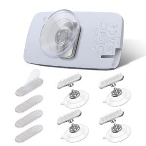 NEWZEROL 4 Pièces Support Télépéage Pare Brise pour Ulys,Bip & Go,Q-Free N11144,Kapsch TRP-4010/TS3203 et Autres Telepeage, Passe Rapidement d'une Voiture à l'autre, sans Résidus de Colle (NEWZEROL, neuf)