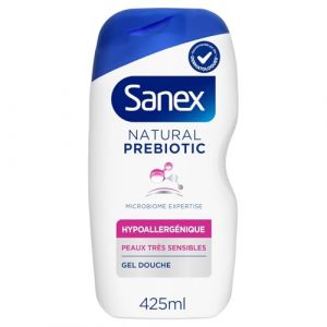 SANEX – Gel Douche Apaisant pour Peaux Sensibles, Formule Hypoallergénique PreBiotic (425 mL) - Le Lot De 3 (Franc shopping, neuf)