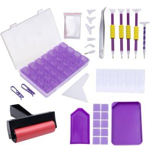 Noviatrix 84 Pièces Diamond Painting Accessoires, Outil Peinture Diamant avec Pinces Kit Accessoires de Peinture Diamants pour DIY Diamant art Peinture Diamant Rond Diamant Carré (noviatrix, neuf)