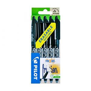 Pilot Frixion Point Lot de 5 Roller effaçable Pointe 0,7 mm Noir (Conipa Online - tres bien, neuf)