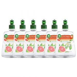 Air Wick Désodorisant Maison Spray Automatique Sans Gaz Active Fresh - Parfum Pamplemousse - Lot de 6 (Stock Bureau Maison Bien-être, neuf)
