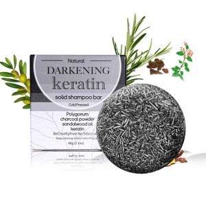 1 paquet de savon anti-gris, brillant gris 2024, nouveau savon noir, savon pour cheveux en bambou naturel, charbon de bambou, savon anti-gris, savon darkening naturel pour la croissance des cheveux (JAMES XAVIER LIMITED, neuf)