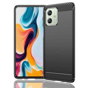 BORYA Coque pour Motorola Moto G54 5G, Silicone Antichoc Tr&egrave;s Mince Premium Souple TPU Bumper Housse, &Eacute;l&eacute;gant Luxe l&eacute;ger Anti-Chute Couleur Unie Simple &Eacute;tui, Noir (Boerya, neuf)