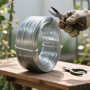 KARAT Fil de Tension en Métal galvanisé Ø3,1mm en Rouleau 80m, Fil métal Enduit PVC, Fil Tension pour clôture, Jardin, Bricolage, vignoble, tuteur des Plantes (Velvet Trading, neuf)