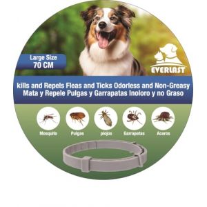 Tempotech Original ® Collier antiparasitaire Chien - Collier leishmaniose - 8 Mois de Protection - Contre Les puces, tiques, moustiques, acariens et poux - Collier Vermifuge (70cm 2 Unités) (Tempotech, neuf)