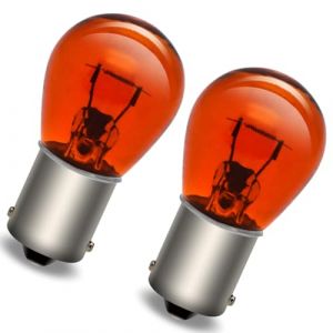 SOFOC-1156 BA15S P21W 7506 S25 Feux Clignotants Feux de Frein Feux de Recul Pour Voiture/Bateaux & Camping-Cars Ampoule S25 12V 21W Jaune 2Pcs (Sofoc-EU, neuf)