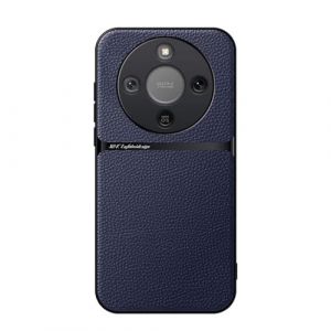 COMAKU Coque pour Honor Magic 8 Lite/Honor X9d 5G Ultra-Mince Premium Cuir PU + TPU Silicone Texture Antid&eacute;rapante et Antichoc Housse Coque - Bleu Profond (Dinsi, neuf)