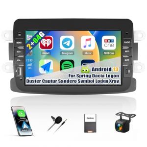 CAMECHO 2+64G Android 15 Autoradio pour Renault Dacia Logan Duster Sandero Lodgy Capture Symbol Lada Xray, Navi GPS Carplay sans Fil, 7" &Eacute;cran Tactile Radio Bluetooth WiFi/MirrorLink/RDS+CANBUS (Icamecho, neuf)