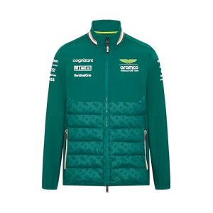 Aston Martin F1 Veste Hybrid de l'&eacute;quipe 2024 avec Rembourrage Thermore pour hommes - Vert - Taille: M (Vantage97, neuf)