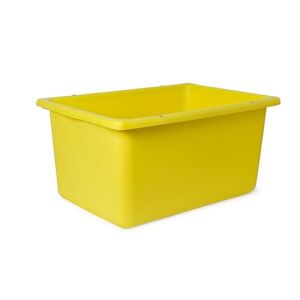 Bac à mortier/auge à mortier en polyéthylène 180 l - idéal pour le transport de matériaux (mortier, béton...) - Tekcnoplast IT (Aucune poignée de levage) (Tekcnoplast, neuf)