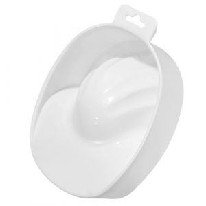 TOPPERFUN Bol de Trempage Rectangulaire Monocouche pour Soins des Ongles Manucure et Retrait de Faux Ongles Bac Manucure Plastique Blanc Adapt&eacute; pour Salon et Usage Domestique (Linuya, neuf)