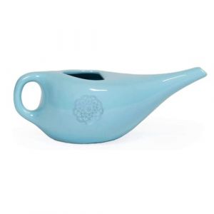 bodhi POT DE NETI, pichet Neti en c&eacute;ramique avec mandala, pichet pour rin&ccedil;age nasal ou douche nasale, pot de Nethi I (Bodynova GmbH, neuf)