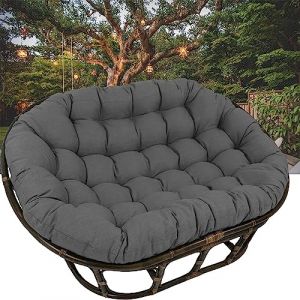Grand Coussin Rond pour Chaise Papasan, Coussin Épais pour Chaise Suspendue pour l'Extérieur, Coussin de Siège pour Panier Suspendu en Rotin, Coussin de Remplacement pour Nid d'Oeuf (Color : Dark GRA (LMRZFC, neuf)