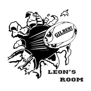 Autocollant mural personnalis&eacute; avec nom de rugby pour chambre de gar&ccedil;on, p&eacute;pini&egrave;re, football, nom personnalis&eacute;, sport, ballon, chambre en vinyle-S-54x57cm-Black (LIUJIAHAO Sticker, neuf)