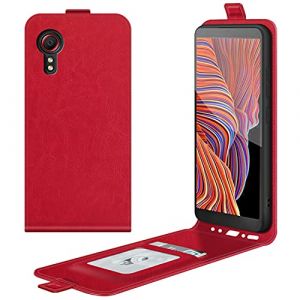 HualuBro Coque pour Samsung Galaxy Xcover 5 / Xcover 5S, Housse en Cuir PU Portefeuille de Protection Flip Cover Case Antichoc Magn&eacute;tique Etui pour Samsung Galaxy Xcover 5 Coque (Rouge) (HualuBro EU, neuf)
