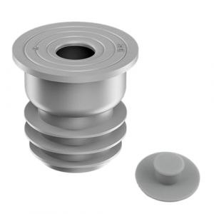 Joint de Tuyau de Machine &agrave; Laver, Bouchon Anti-Odeur pour Cuisine et Salle de Bain, Joint d'&Eacute;tanch&eacute;it&eacute; pour Tuyau de Vidange d'Eau, pour Tuyaux de 35-40MM Canalisations d'&Eacute;vier Gris (S) (Toolfine, neuf)