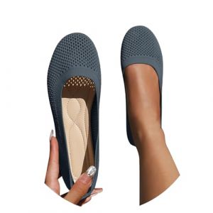 Ballerines Femme Confortable, Plates De Danse Chaussure Danse Latine Femme, Pantoufle Pied Large Confort Chic Et Elegant Meilleures Ventes Livres 2025, Mocassin Fermé Chaussures De Tennis Sexy (ChaoWenMao, neuf)