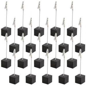 Jortmrd 20 Pièces Porte Photo Pince Porte Photo Mémo Clip Mémo et Porte-Clips Message Mémo Carte Pince pour la Décoration de Bureau Mariage Fête Maison (FUKJLKSESOIR, neuf)