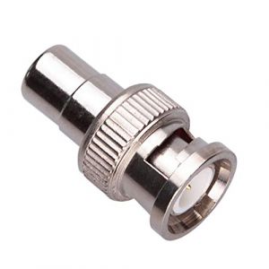 BNC M&acirc;le vers RCA Femelle Adaptateur Phono CCTV Coax Coaxial Coupleur Connecteur Fiche Compatible avec Cam&eacute;ra de s&eacute;curit&eacute; CCTV / Syst&egrave;mes Surveillance, DVRs, Cameras, Switchers, C&acirc;ble TV Plaqu&eacute; Nickel (Keple, neuf)