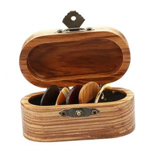 Toyvian Coffret Bois Pour M&eacute;diators De Guitare &Eacute;tui Bois Pour M&eacute;diators Accessoire Pour Guitare &Eacute;lectrique Et Acoustique (TXINNG, neuf)