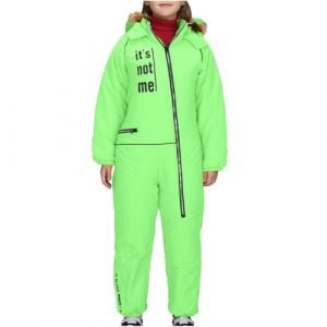2024 Combinaison de Ski Enfants Garçons Fille Doudoune à Capuche Zippé Imperméable Combinaison Pluie Enfant Ado Ensembles de Neige Veste en Duvet Hiver Chaud Tenue Plein Air pour 1-15 Ans (⭐⭐⭐⭐⭐WUSENTOF, neuf)