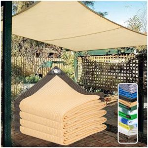 Brise Vue Balcon Vue Jardin Exterieur ，Brise-Vue Jardin de HDPE 3x5m Toile Ombrage de Protection Solaire Rectangulaire à 90% Anti UV en Voile D'ombrage Filet D'ombrage avec œillets pour Pergola (Raxuan Ranquan, neuf)